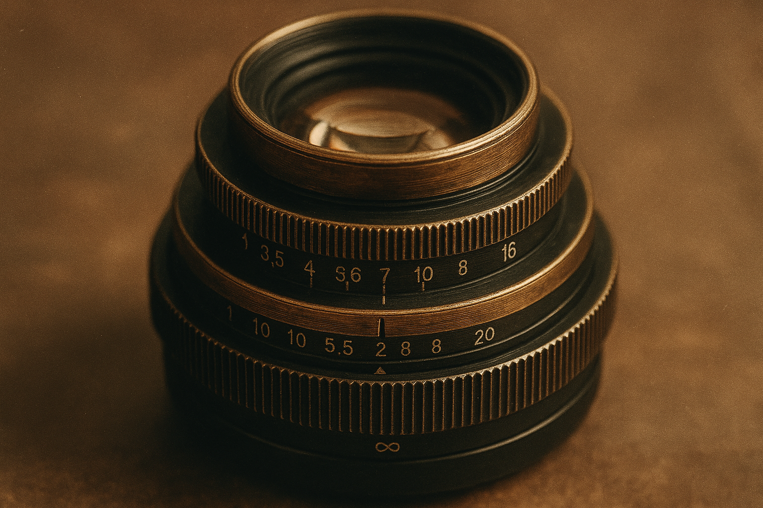 Camera lens, taking good old vintage photo
